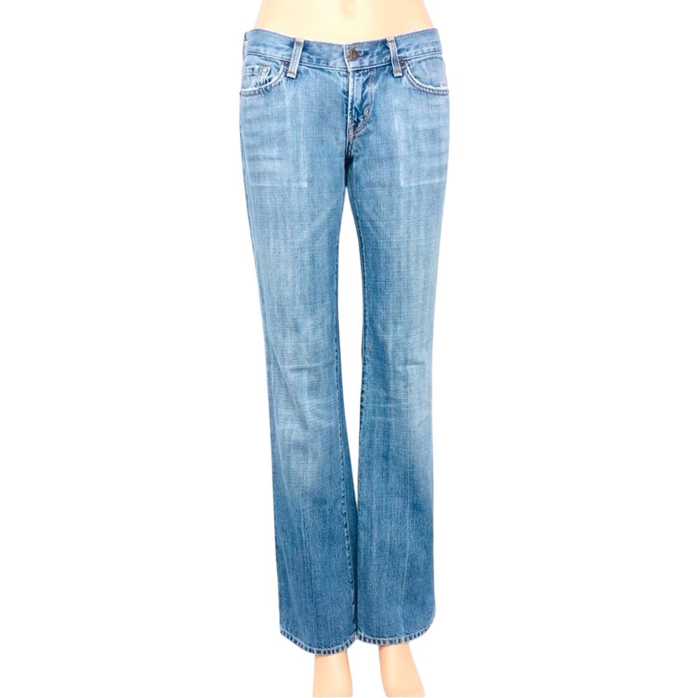 Citizens of Humanity #001 Kelly Low Waist Boot Cut Jeans Y2K Street Style - Picture 14 of 15